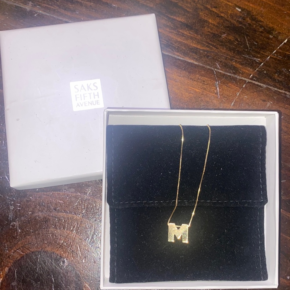 M Letter Necklace